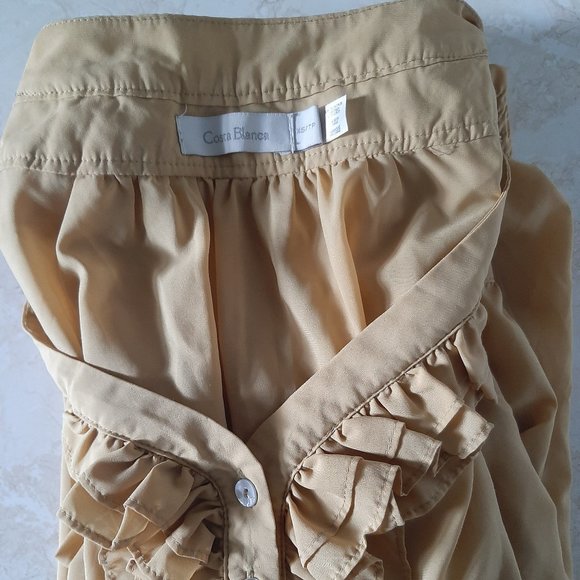 Costa Blanca XS yellow 3/4 lengthsleeve Blouse - Picture 5 of 5